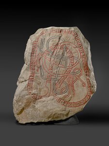 Pedra rúnica com inscrição vermelha, c.787-1100